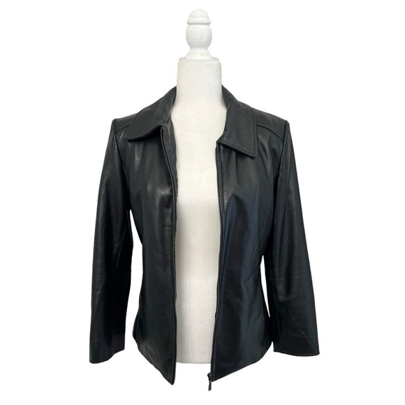 Robert Phillipe New York Jackets & Blazers - Robert Phillipe New York Black Leather Jackets - Size Small